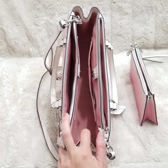 🚫SOLD🚫NWT 2 PC COACH PINK LEATHER OMBRE SET - Picture 5 of 8